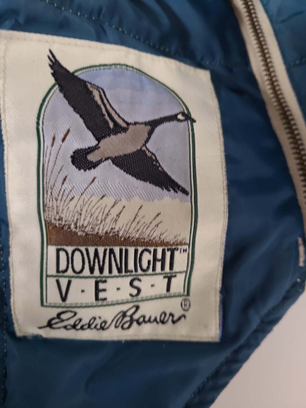 Eddie Bauer Goose Down Quilted Vest Men's Size Large Full Zip - Picture 7 of 7